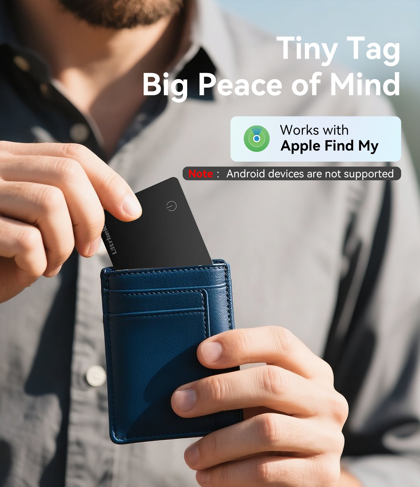 Thinnest Tracker Air Tag Wallet Tracker Card Ultra-Thin 0.07inch