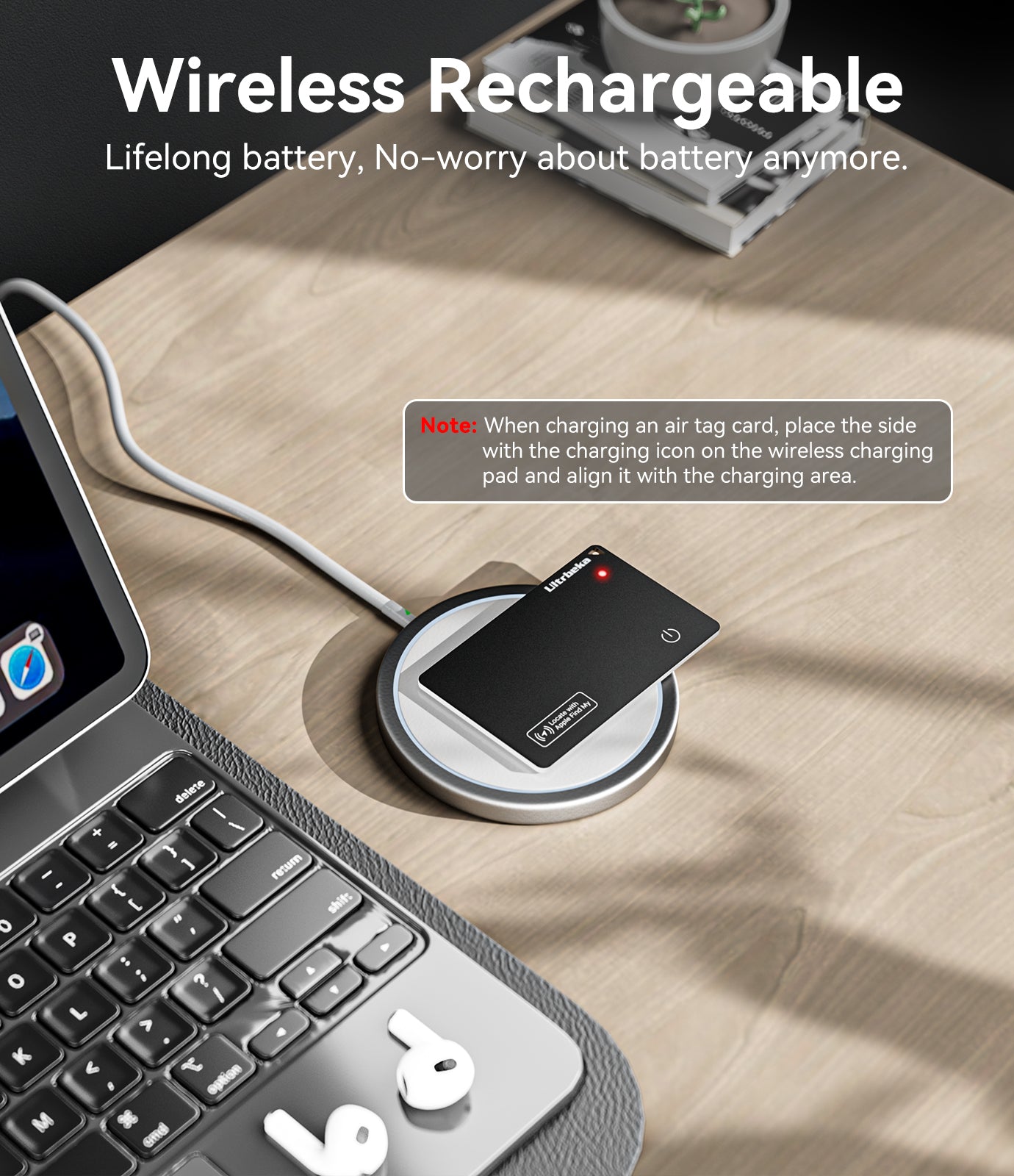 Thinnest Tracker Air Tag Wallet Tracker Card Ultra-Thin 0.07inch