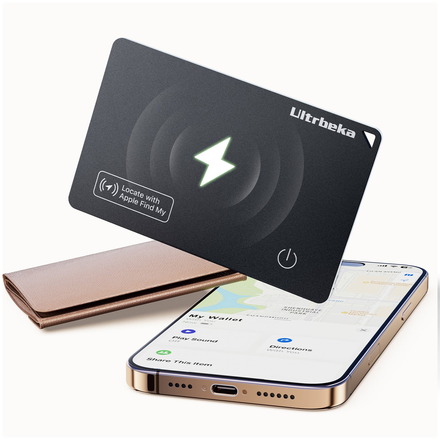 Thinnest Tracker Air Tag Wallet Tracker Card Ultra-Thin 0.07inch